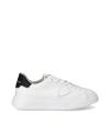 PHILIPPE MODEL PARIS BLACK AND WHITE TEMPLE LOW SNEAKER