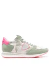 Philippe Model Camouflage-pattern Suede Sneakers In Green