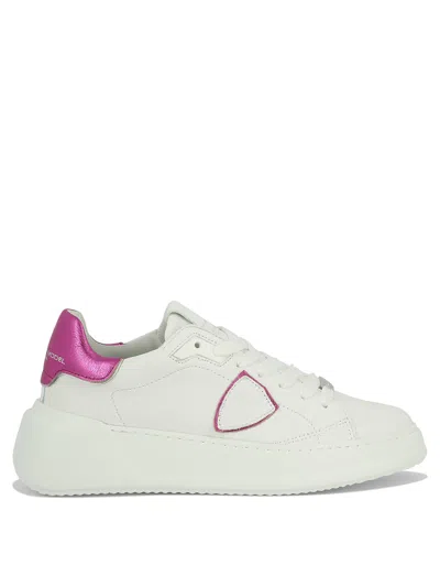 Philippe Model Paris Classic And Chic White Sneakers For Women