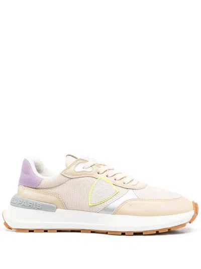 Philippe Model Colour-block Low-top Sneakers In Neutrals