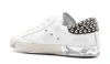 Philippe Model Paris Distressed Leather Flats With Studs