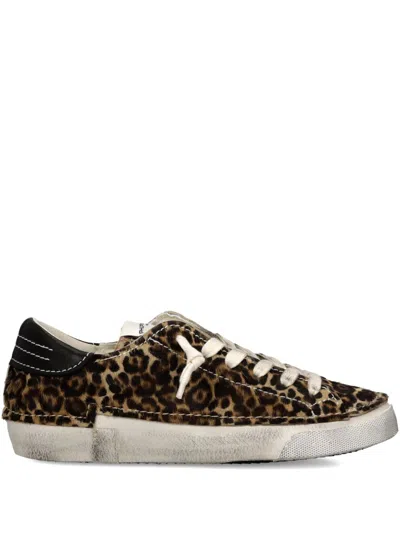 Philippe Model Paris Goat And Calf Leather In Animal Print