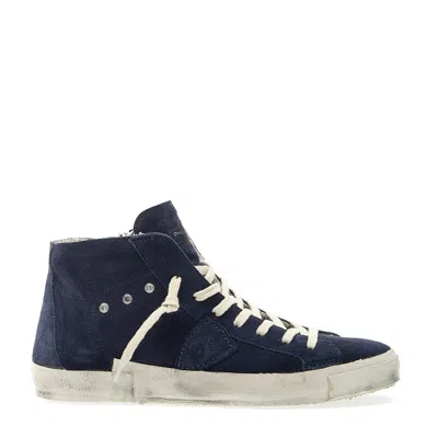 Philippe Model Paris High Blue Suede