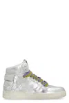 Philippe Model Women's La Grande Woman Leather High-top Sneakers In Silver