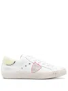 Philippe Model Paris Lace-up Leather Sneakers In White
