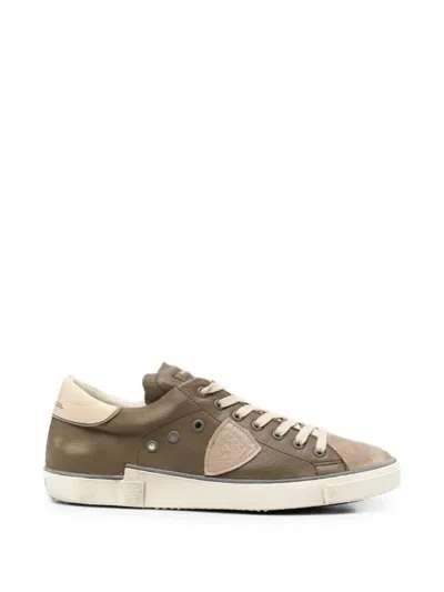 Philippe Model Paris Leather Sneakers In Brown