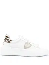 Philippe Model Paris Leopard-print Sneakers In White