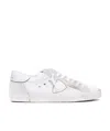 Philippe Model Paris Logo Patch Low-top Sneakers In White