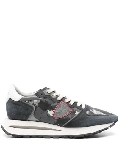 Philippe Model Logo-patch Sneakers In Blue