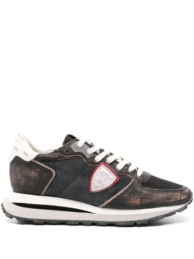 Philippe Model Logo-patch Sneakers In Grey