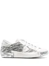 Philippe Model Paris Logo-patch Sneakers In Silver