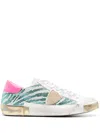 Philippe Model Paris Logo-patch Sneakers In White