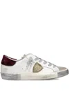 Philippe Model Paris Low-top Sneakers In Distressed Leather In Multi