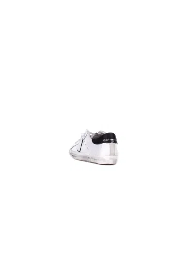 Philippe Model Paris Man Sneakers Prlu 1011 Prsx Low Man White Black