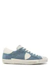 Philippe Model Low Top Sneakers Suede Panels In Blue