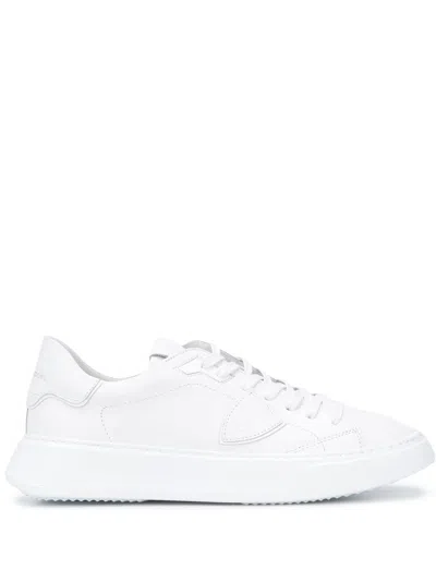 Philippe Model Paris Men's Sneakers In Bianco Chiari E Naturali