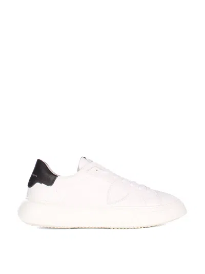 Philippe Model Paris Men's Sneakers In Bianco Chiari E Naturali