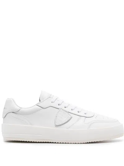 Philippe Model Nice Leather Sneakers In White