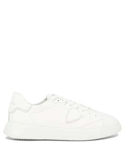 Philippe Model Paris Men's White Leather Sneakers For Ss24