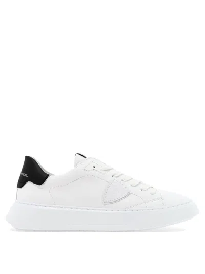 PHILIPPE MODEL PARIS MEN'S WHITE TEMPLE LOW SNEAKERS FOR SS24