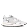 Philippe Model Paris Metal Argent Leather Sneakers In Multi