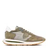 Philippe Model Paris Mondial Vert Nylon Sneakers In Multi