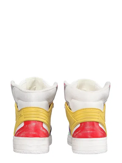 Philippe Model Paris Multicolour Leather-nylon Sneakers In Animal Print