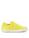 Philippe Model Paris Neon Yellow Suede Sneakers In Yellow