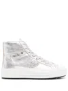 Philippe Model New Hybrid Mid Sneakers In Silver