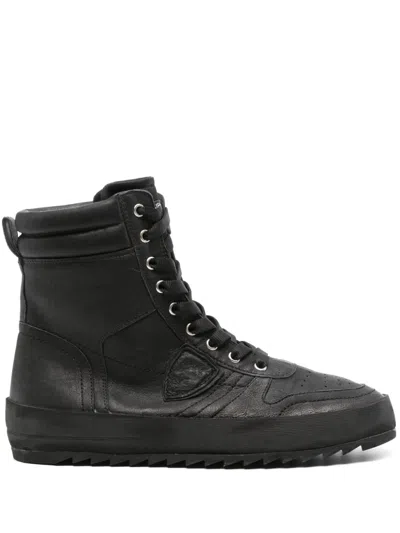 Philippe Model Paris Nice Hi-top Sneakers In Black