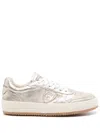 Philippe Model Gold Metallised Nice Sneakers In Gold