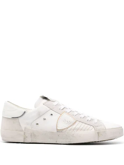 PHILIPPE MODEL PARIS LOGO-PATCH SNEAKERS