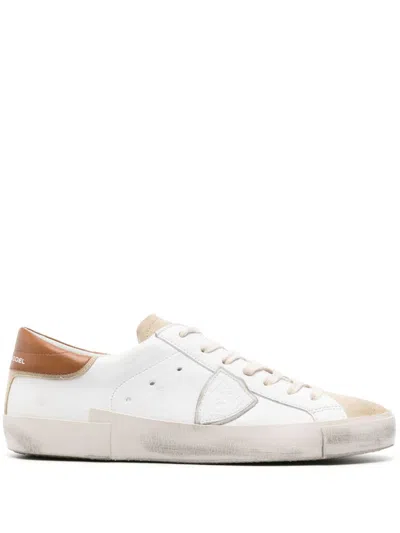 Philippe Model Paris Logo-patch Sneakers In White