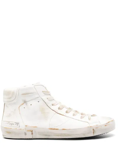 Philippe Model Prsx Hi-top Sneakers In White