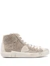 Philippe Model Prsx High Sneakers In Neutrals