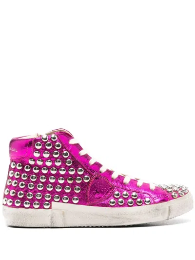 Philippe Model Prsx High Sneakers In Pink