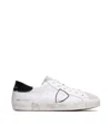 Philippe Model Prsx Low Man White Black Sneaker In 1011