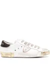 Shop Philippe Model Prxs Tennis Sneakers In White