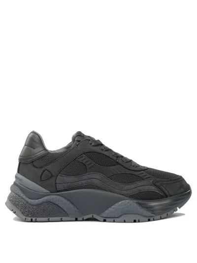 Philippe Model Logo Strap Sneakers In Black