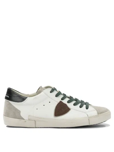 Philippe Model Prsx Panelled Sneakers In Black