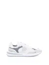 Philippe Model Paris Textured Fabric And Leather Sneakers In White
