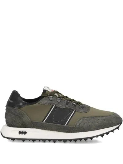 Philippe Model Paris Suede Leather Low-top Sneakers With Panels