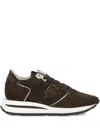 Philippe Model Paris Suede Sneakers With Lace-up Design