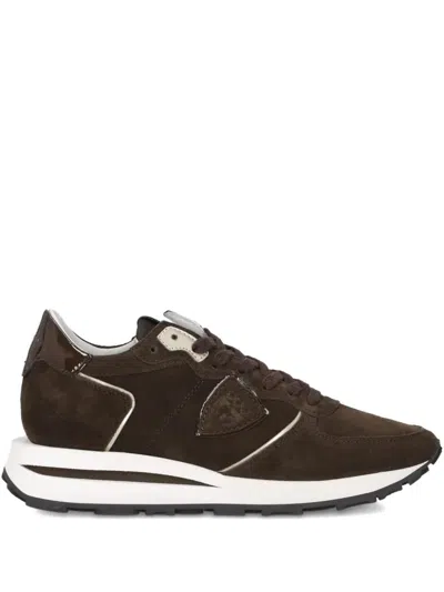Philippe Model Paris Suede Sneakers With Lace-up Design