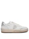 Philippe Model Paris Textured Leather Slip-on Sneakers In White