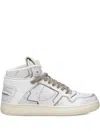 Philippe Model Paris Textured Padded Sneakers In White