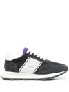 Philippe Model Logo Detailed Lace-up Sneakers In Black