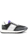 Philippe Model Logo Detailed Lace-up Sneakers In Black