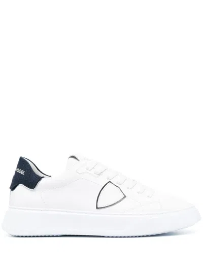 Philippe Model Tres Temple Low-top Sneakers In White
