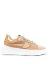 Philippe Model Tres Temple Sneakers In Gold